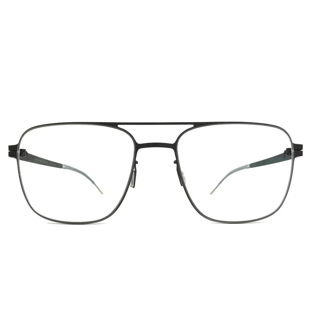 lool Eyewear Eyeglasses Frames KOSMO GM Gunmetal Square Full Rim 54-18-142